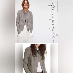 Free People Suede Moto Jacket